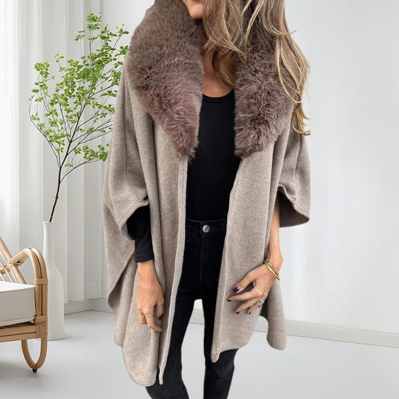 🔥Weihnachts-Specials 50% Rabatt!🌟Puffermantel mit Kunstpelzkragen für Damen