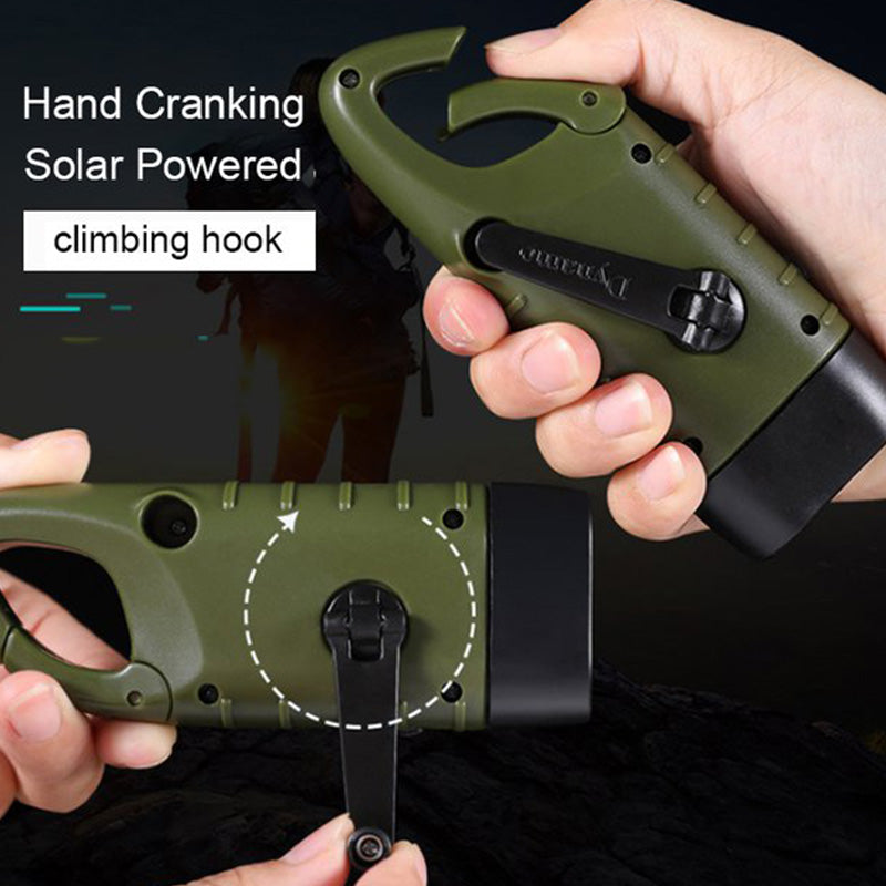 Tragbare solarbetriebene Taschenlampe mit hoher Helligkeit für den Außenbereich