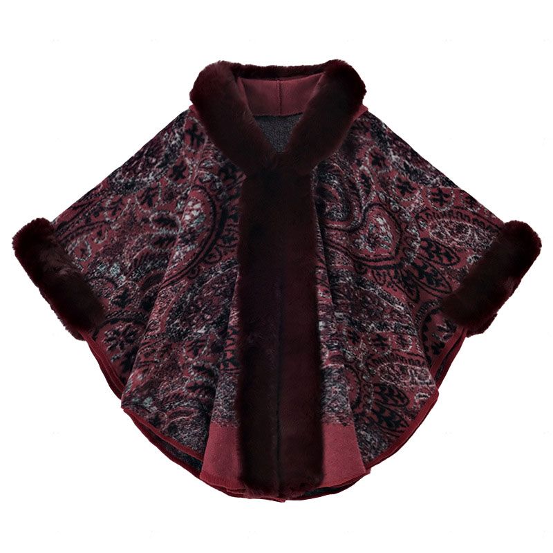 Damen-Oversize-Poncho mit Kapuze für Herbst und Winter