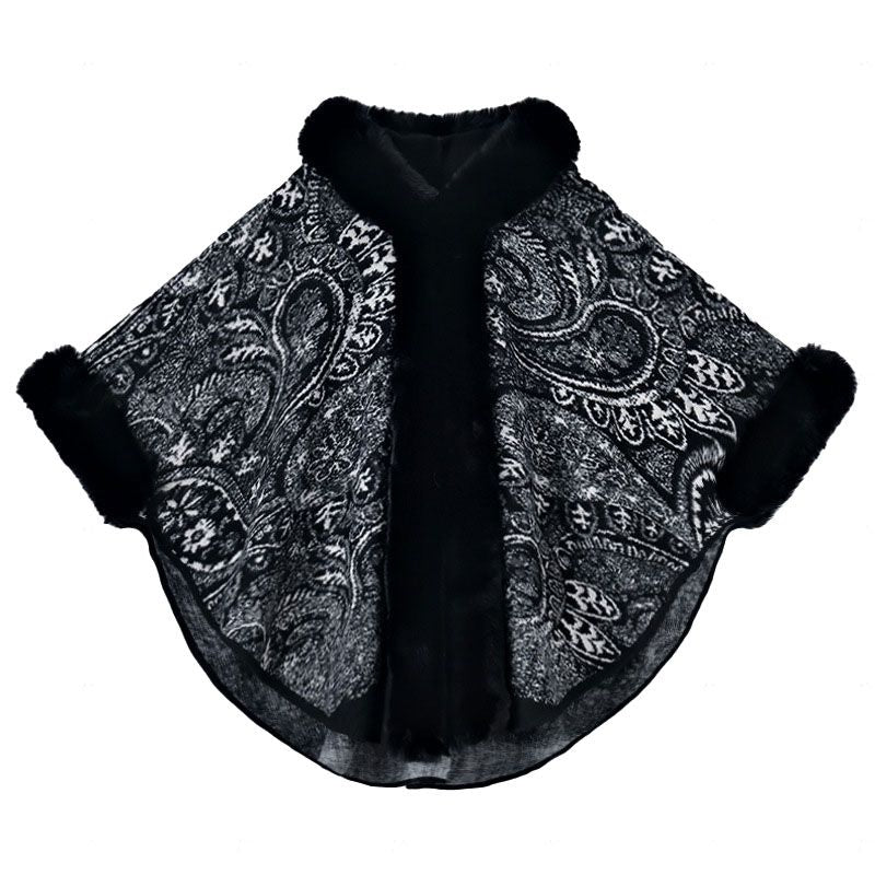 Damen-Oversize-Poncho mit Kapuze für Herbst und Winter