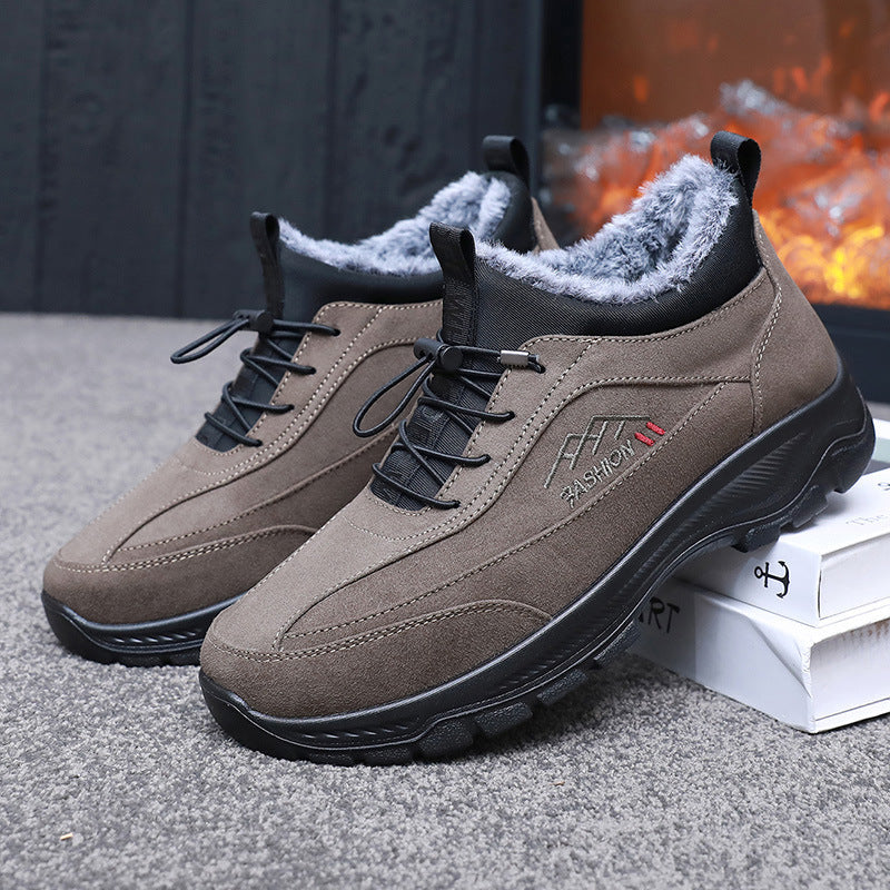 Men's Plush Lined Warm Sneakers