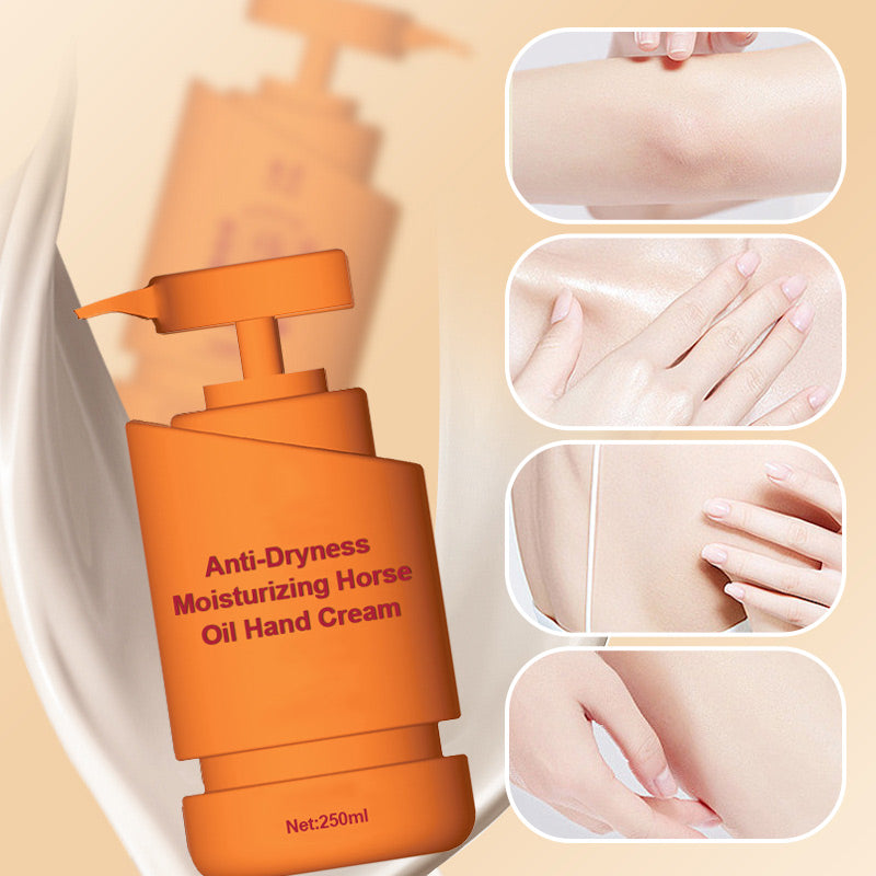 🎅Weihnachtsangebote 50% OFF🎁Anti-Trockenheit Feuchtigkeitsspendende Pferdeöl-Handcreme