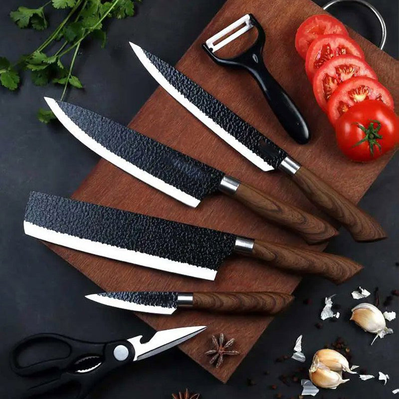 🎄Weihnachtsangebote -🧑🍳👍Professionelles Küchenmesserset aus Edelstahl