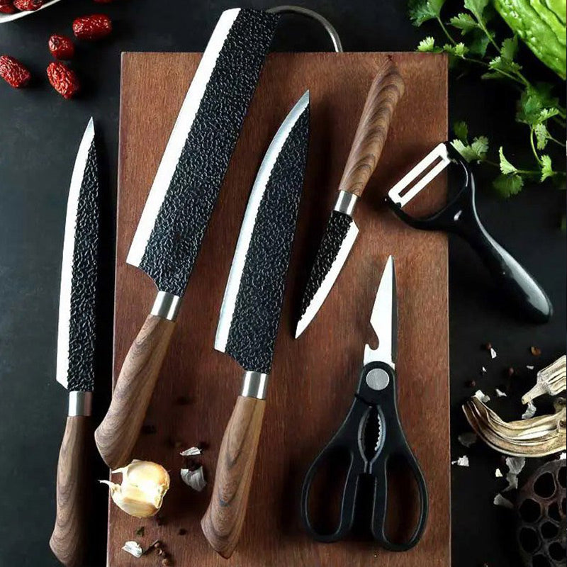 🎄Weihnachtsangebote -🧑🍳👍Professionelles Küchenmesserset aus Edelstahl
