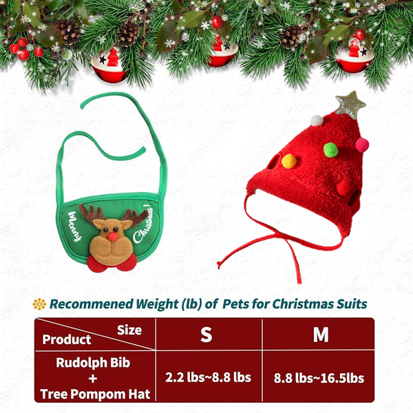 🎅Weihnachtsverkauf 49% Rabatt🎄Niedliche Weihnachtsbaum-Mütze mit Pom-Poms