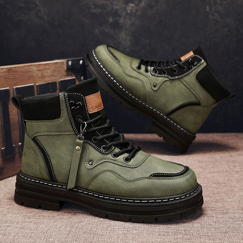 🎁Black Friday Sale – Zeitlich begrenzt 40%RABATT🎁Plüsch-High-Top-Stiefel zum Schnüren für Herren