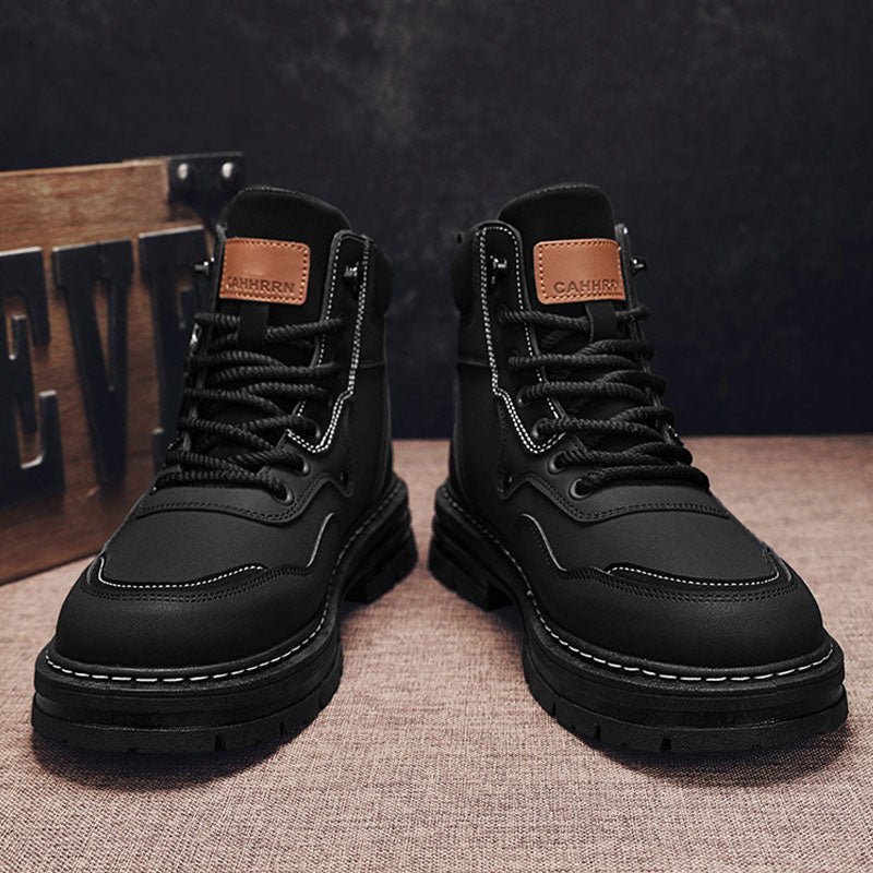 🎁Black Friday Sale – Zeitlich begrenzt 40%RABATT🎁Plüsch-High-Top-Stiefel zum Schnüren für Herren