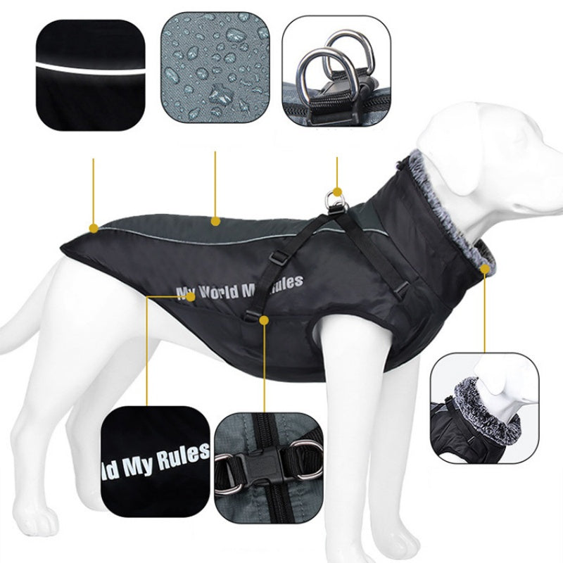 Wasserdichte warme Weste Jacke für Hund