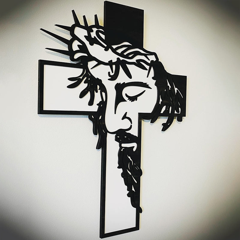 Jesus Kreuz Metallschild Christus Wanddekoration
