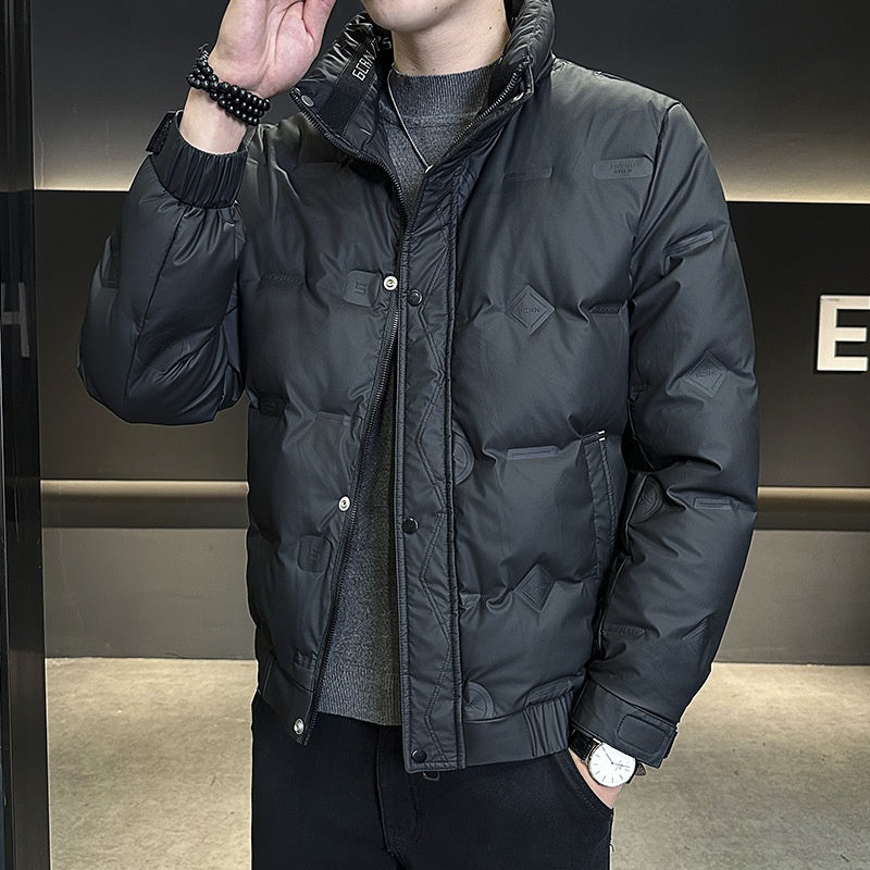 Herren modische warme Jacke mit Taschen