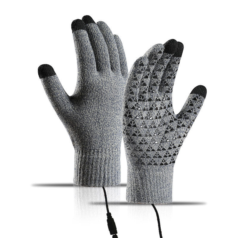 USB-beheizte Strickhandschuhe – geeignet für Touchscreens
