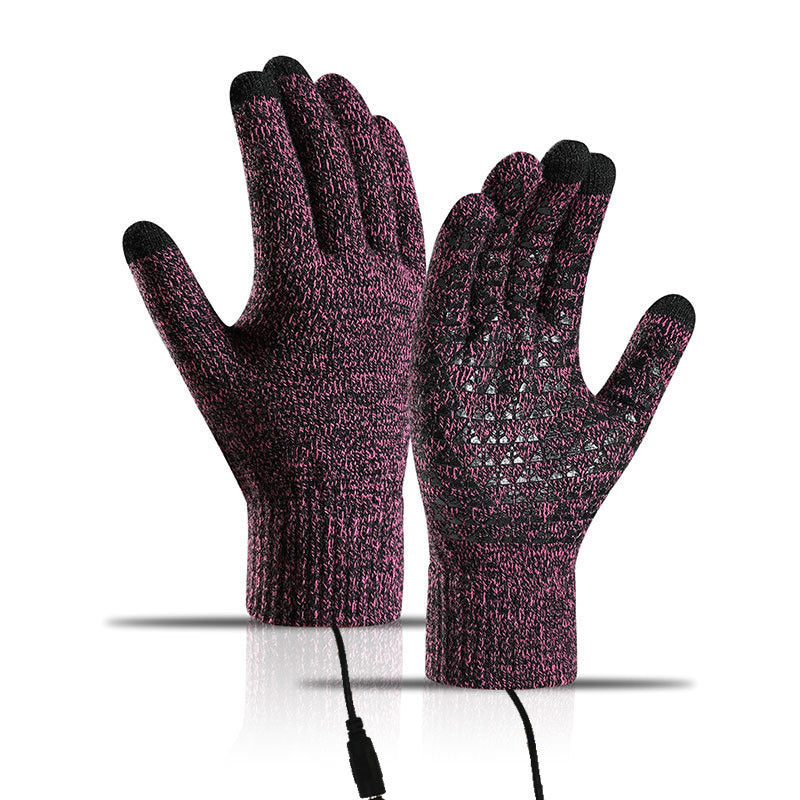 USB-beheizte Strickhandschuhe – geeignet für Touchscreens