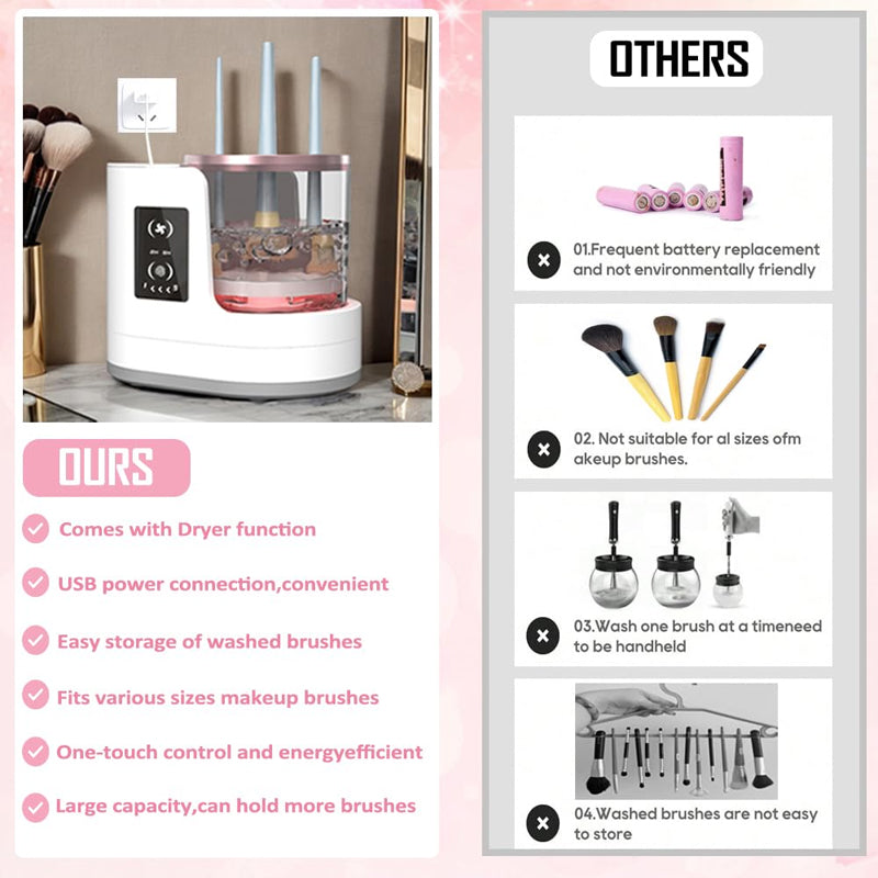 3 in 1 elektrischer Make-up-Pinselreiniger