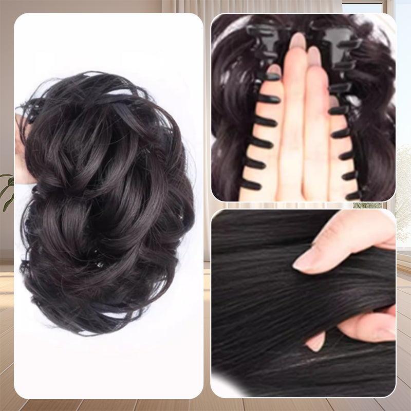 Perücke Haarspange Unordentlicher Dutt Frisur