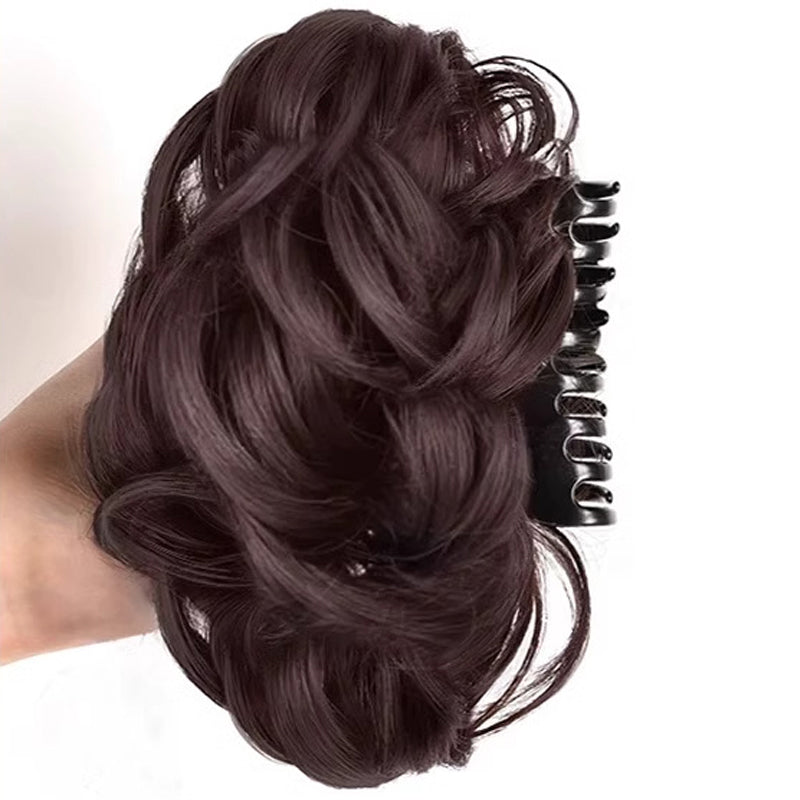 Perücke Haarspange Unordentlicher Dutt Frisur