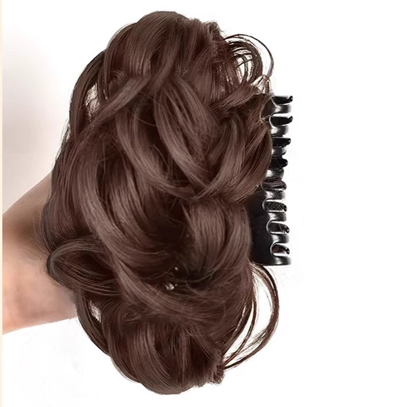 Perücke Haarspange Unordentlicher Dutt Frisur
