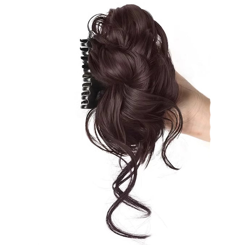 Perücke Haarspange Unordentlicher Dutt Frisur