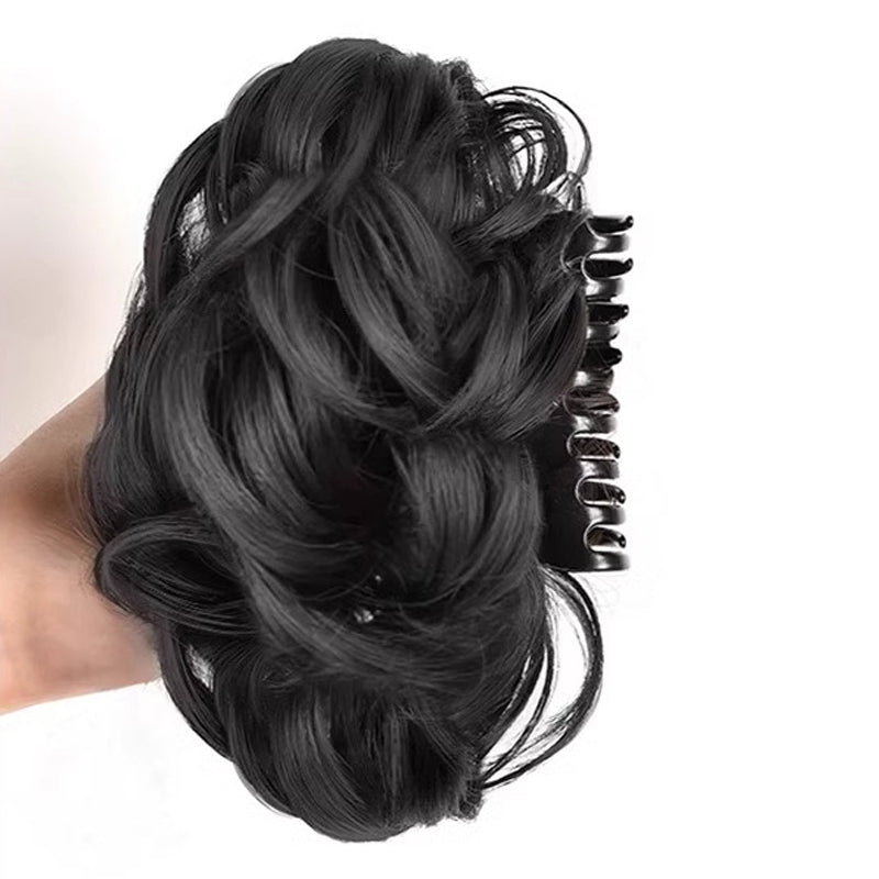 Perücke Haarspange Unordentlicher Dutt Frisur