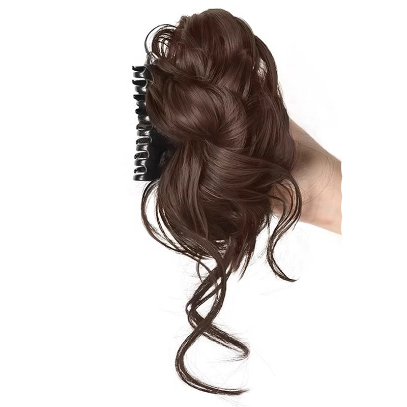 Perücke Haarspange Unordentlicher Dutt Frisur