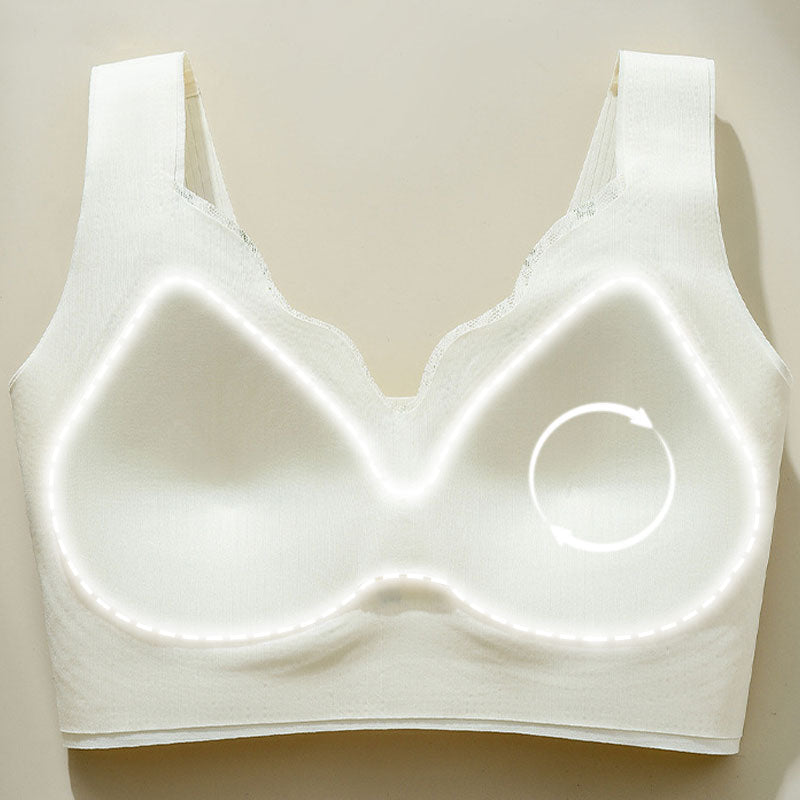 3D-Spitzen-BH mit fester Polsterung für Frauen mittleren Alters
