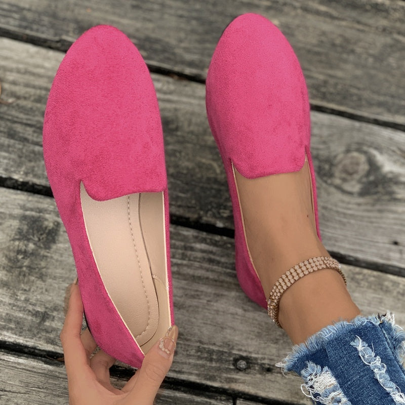 🔥Heißer Verkauf🔥 Lässige, einfarbige flache Schuhe für Damen