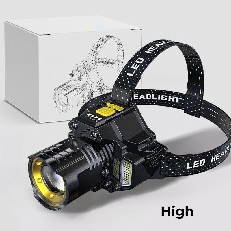 🔥 Nur für kurze Zeit – 62 % Rabatt! 💡Wasserdichte,wiederaufladbare Outdoor-Stirnlampe mit Stirnband