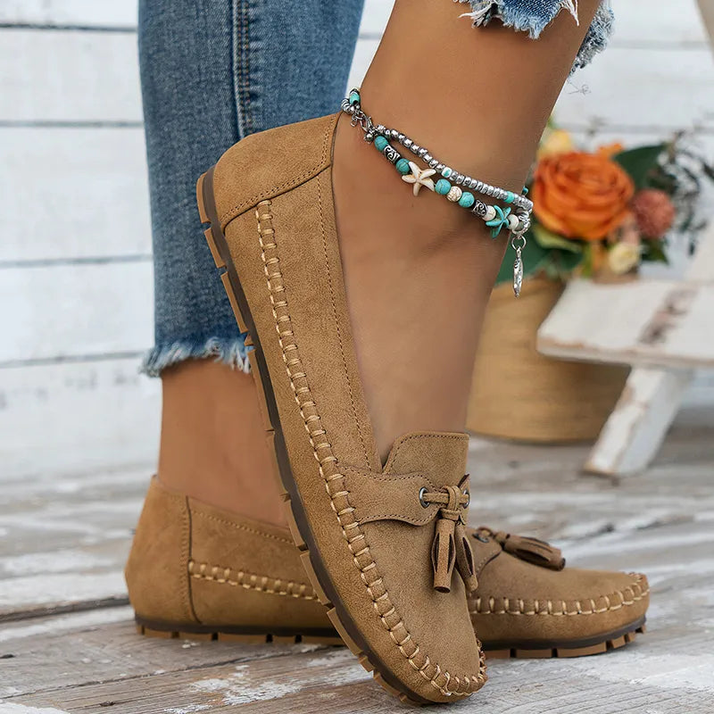 🔥Letzter Tag 49% Rabatt - Bequeme weiche Slipper für Damen im Vintage-Stil mit Schleife