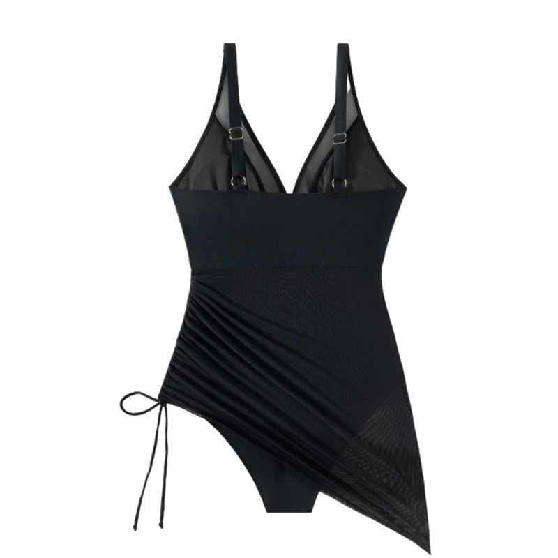 🌷Sommer Heißer Verkauf-50% Rabatt🍧Schlankmachender transparenter Sarong-Wickel-Badeanzug aus Netzstoff👙