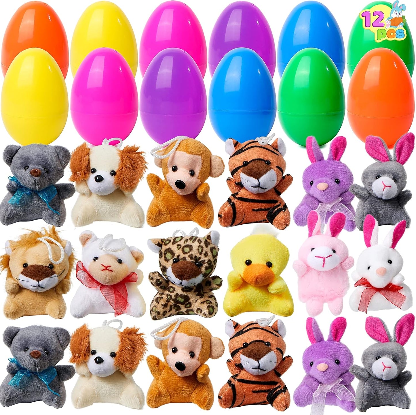 Mit Plüschtieren gefüllte Ostereier 🎁🎁🎁 Diese sind voller Überraschungen und eine tolle Wahl!🥳
