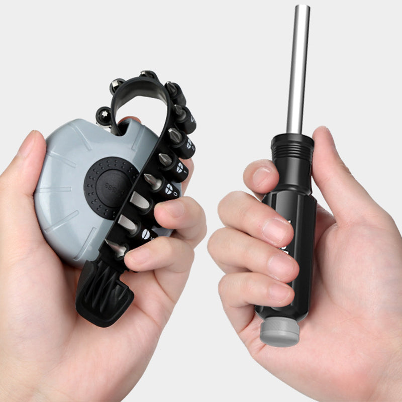 Tragbarer magnetischer Bit- und Ratschenschraubendrehersatz - 21-teilig
