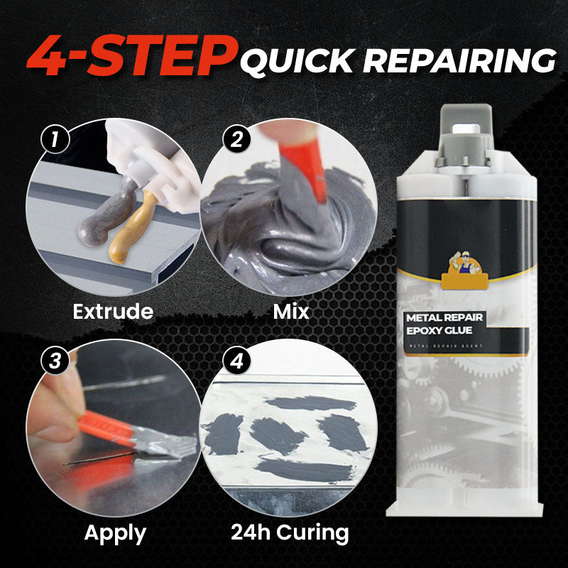 100g Metall-Reparatur-Epoxid-Kleber mit Werkzeug
