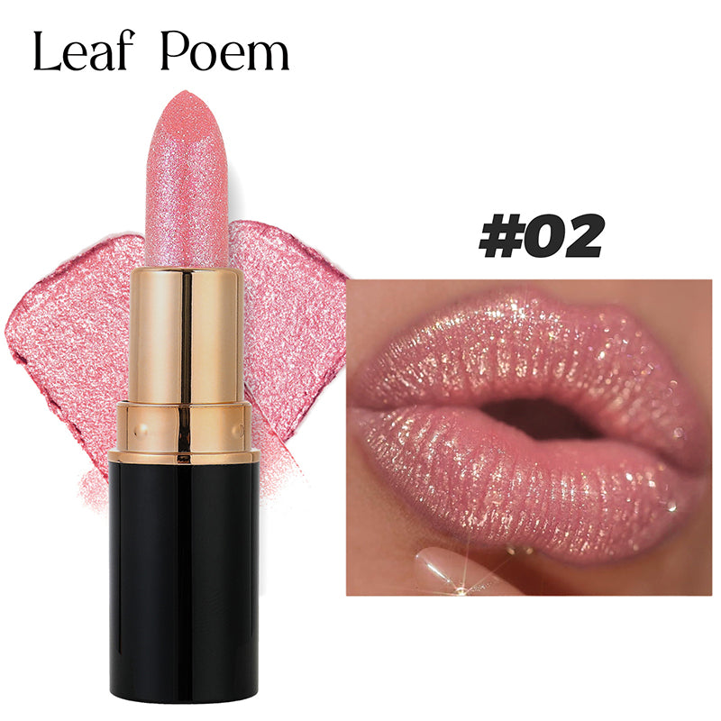 Kaufen Sie 1 und erhalten Sie 1 gratis💋Wasserfester und feuchtigkeitsspendender Glitzer-Lippenstift