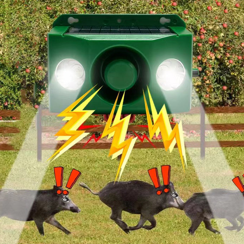 🚫🚨Solarbetriebene Tierabwehr-Warnlichter mit lautem Alarm🐨