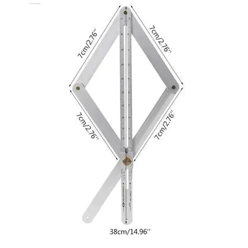 📐 50% RABATT! 🔥 Multifunktionales Diagonallineal für die Holzbearbeitung – Präzise Messung, Robuste Aluminiumlegierung & Ideal für Heimwerker 🛠️