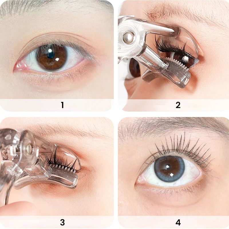 Ergonomische Wimpernzange mit Weitwinkel - Natürlich und lang anhaltend