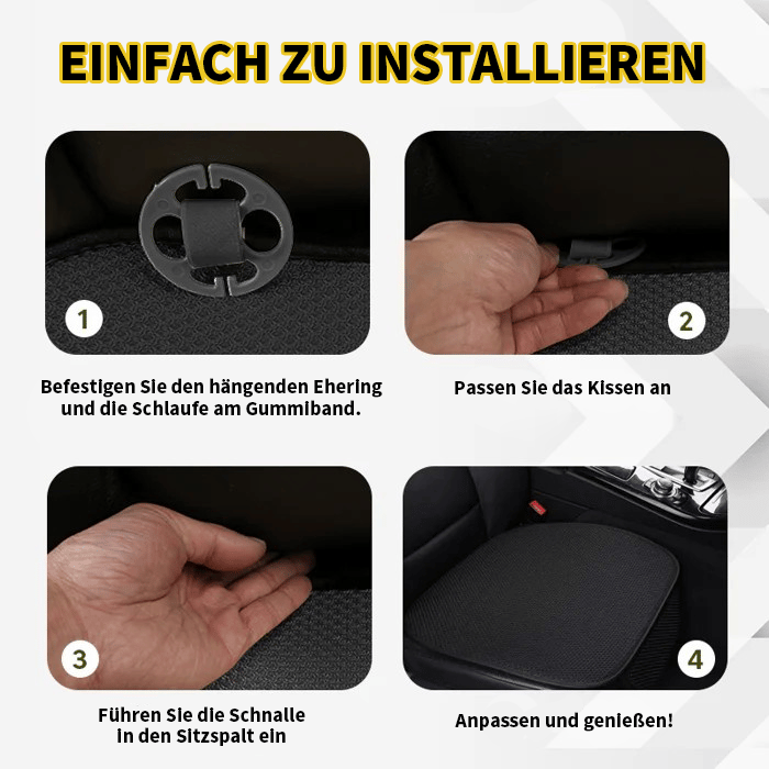 Atmungsaktive und rutschfeste Autositzbezüge aus Baumwolle!