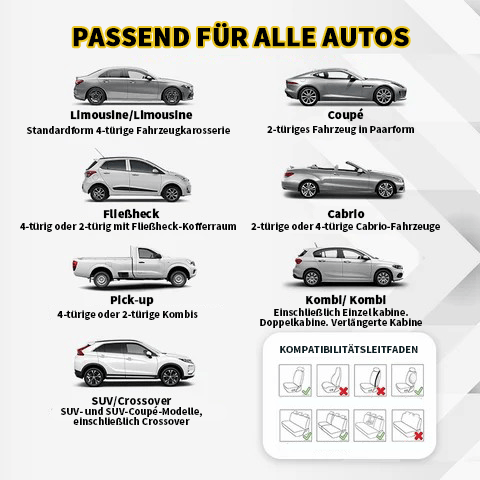 Atmungsaktive und rutschfeste Autositzbezüge aus Baumwolle!