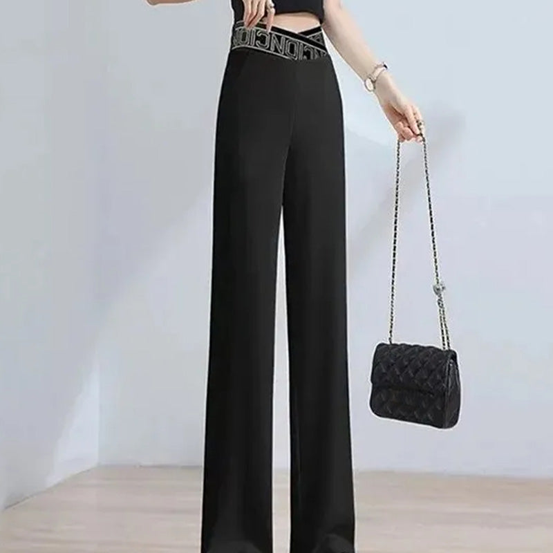 Damen lässige und stilvolle Weitbeinhose