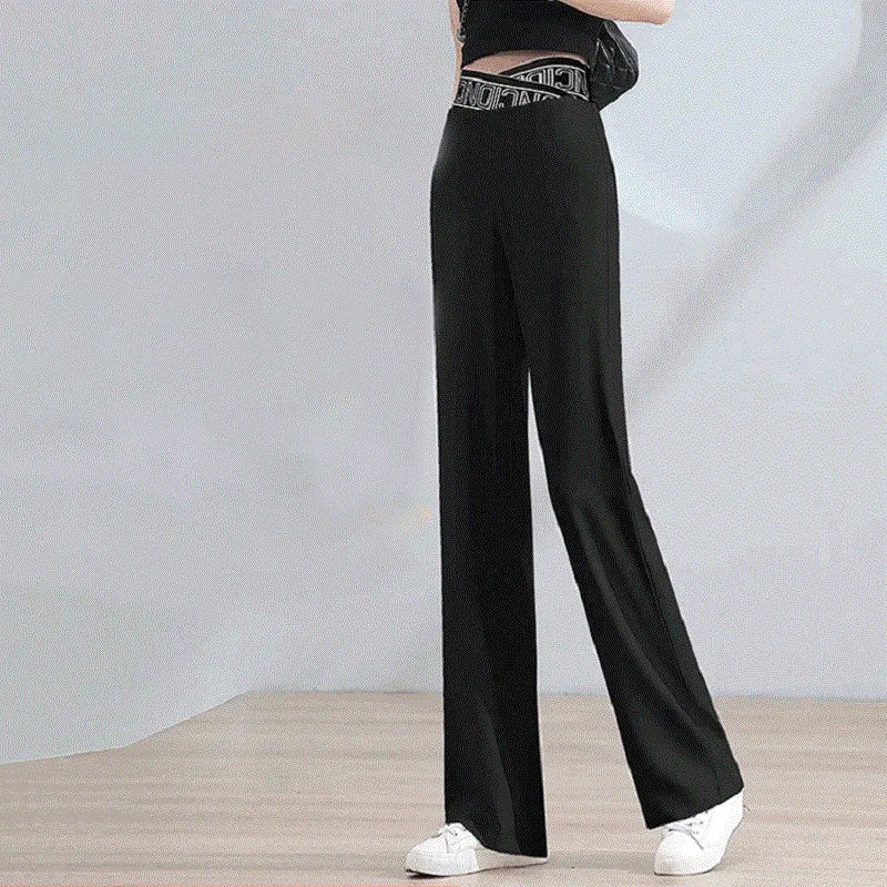 Damen lässige und stilvolle Weitbeinhose