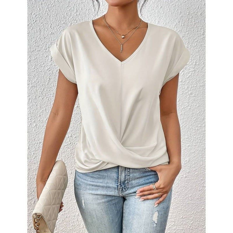 đ„đ„LĂ€ssiges Kurzarm-T-Shirt fĂŒr Damenbekleidung