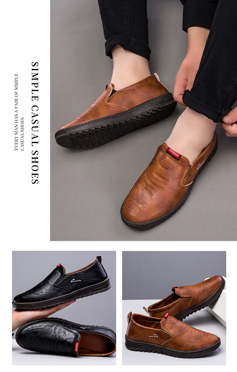 🔥50 % RABATT🔥Atmungsaktive, rutschfeste Ledersneaker für Herren