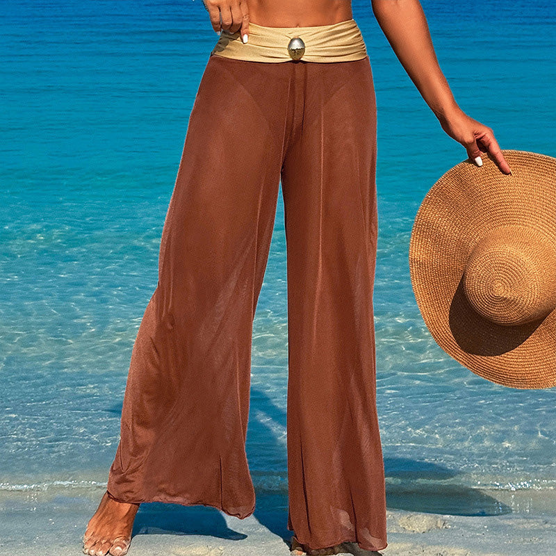 3-teiliges Bademode-Set für Damen – Oberteil, Unterteil und Strandhose
