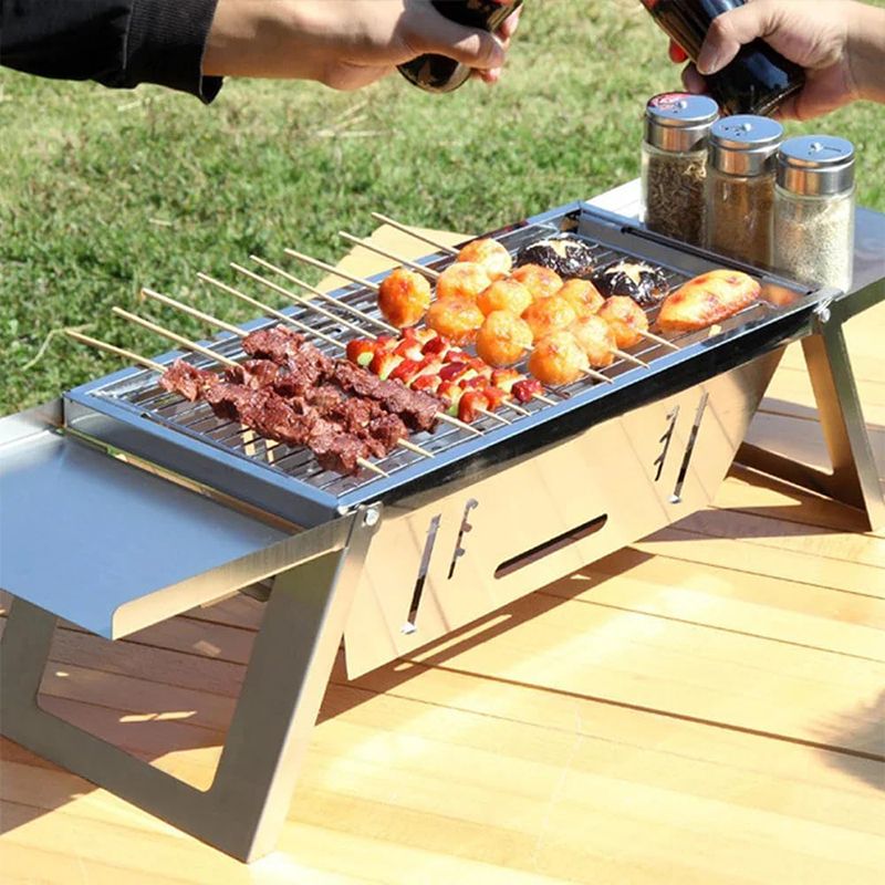 🔥Klappbarer Edelstahl-Grill für draußen💥