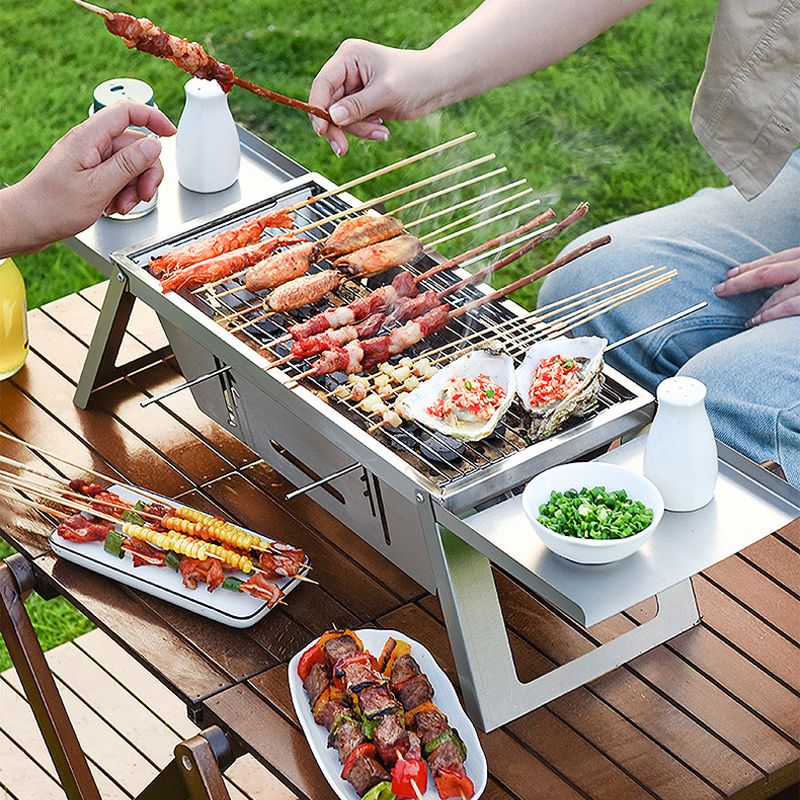 🔥Klappbarer Edelstahl-Grill für draußen💥