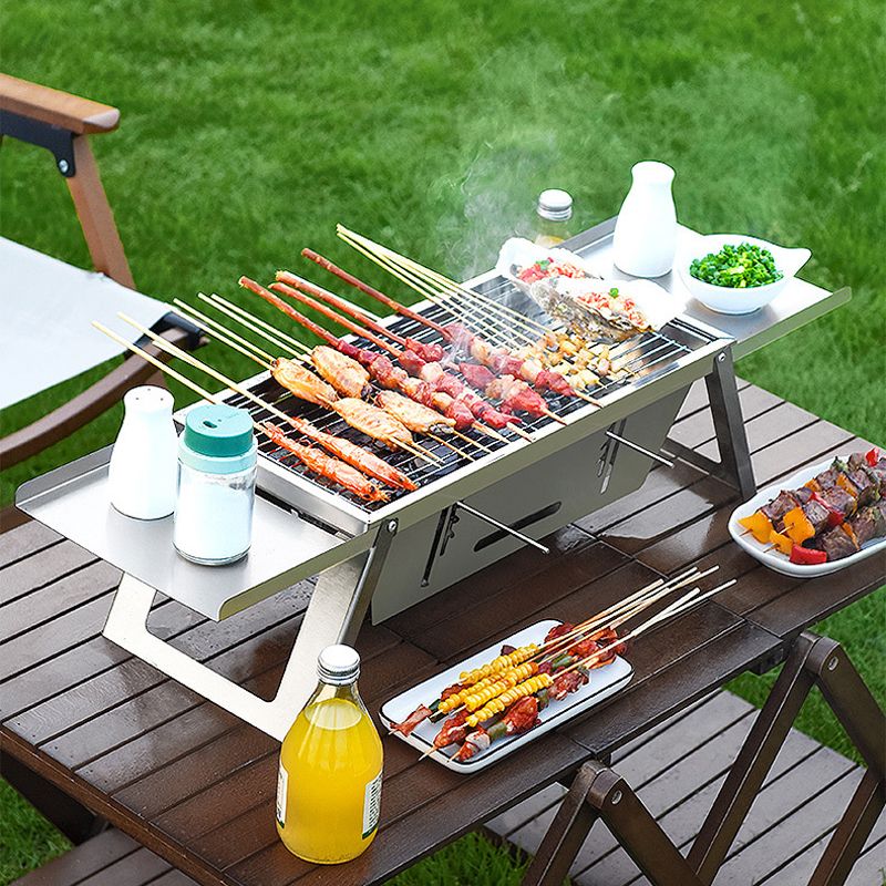 🔥Klappbarer Edelstahl-Grill für draußen💥