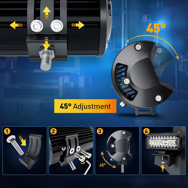 Leistungsstarker LED-Lichtleistensatz für Autos