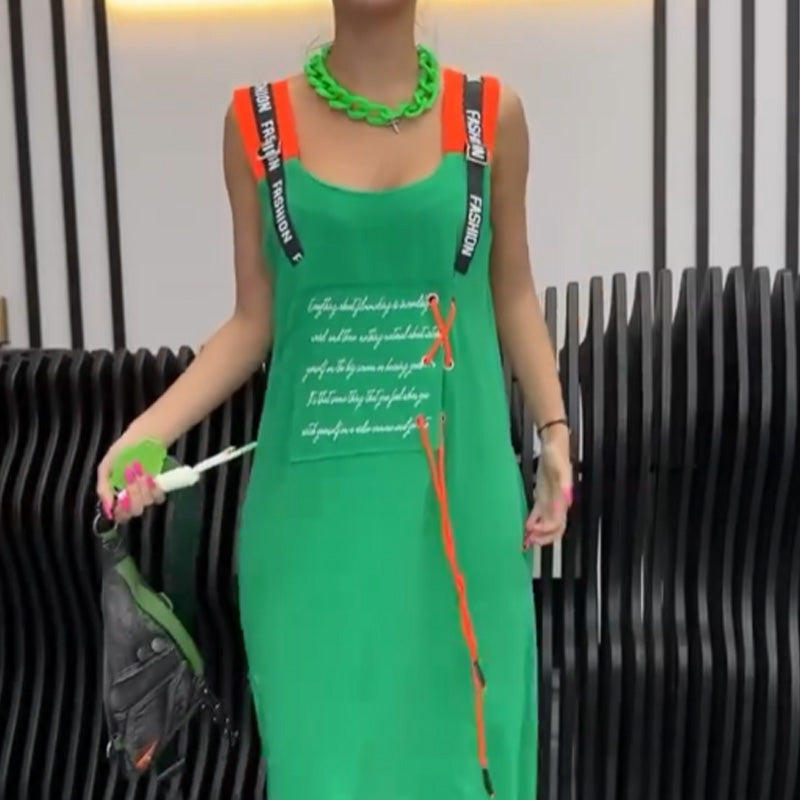 💥Heißer Verkauf 💥Lässiges, ärmelloses Kleid mit Print für Damen