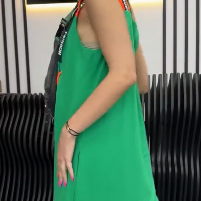 💥Heißer Verkauf 💥Lässiges, ärmelloses Kleid mit Print für Damen