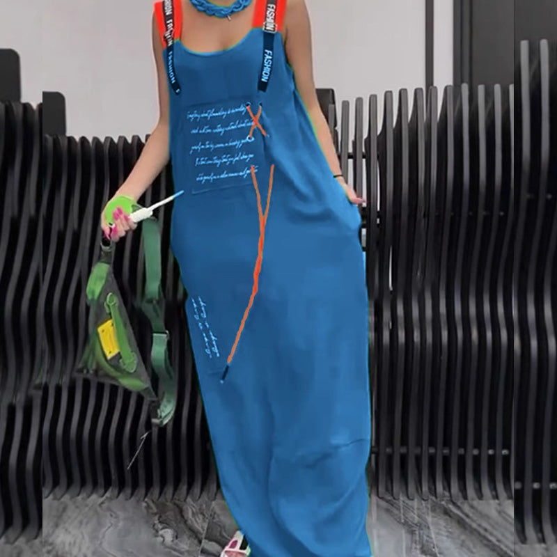 💥Heißer Verkauf 💥Lässiges, ärmelloses Kleid mit Print für Damen