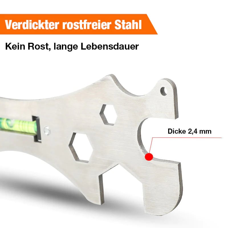 ⏳Begrenzte Zeit 50% Rabatt💥✨Das ideale Werkzeug für Ihr Badezimmer✨ Multifunktionaler Wasserwaagen-Schlüssel für das Badezimmer
